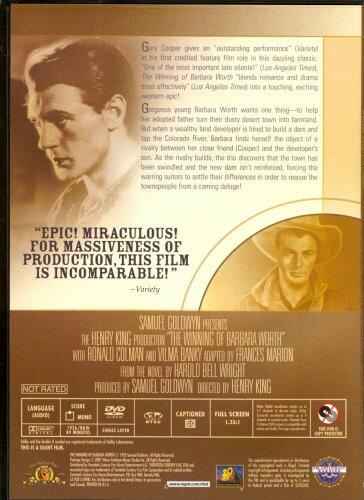 The Winning of Barbara Worth (DVD, 1926, SILENT) GARY COOPER