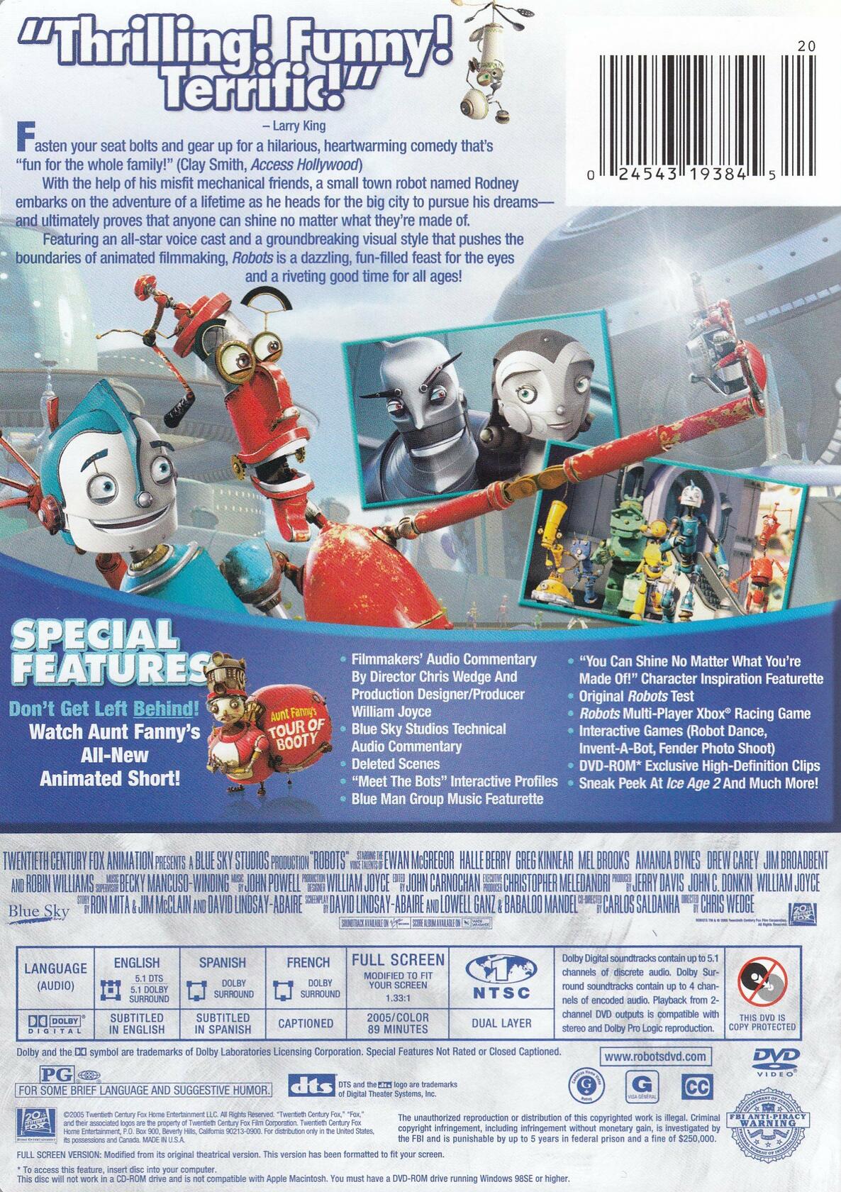 Robots (DVD, 2005, Full-Screen Edition)