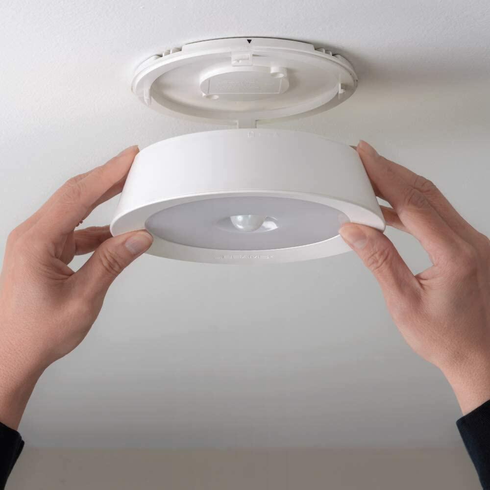 Beams 2pk LED Wireless Motion Sensing Ceiling Lights | White MB981
