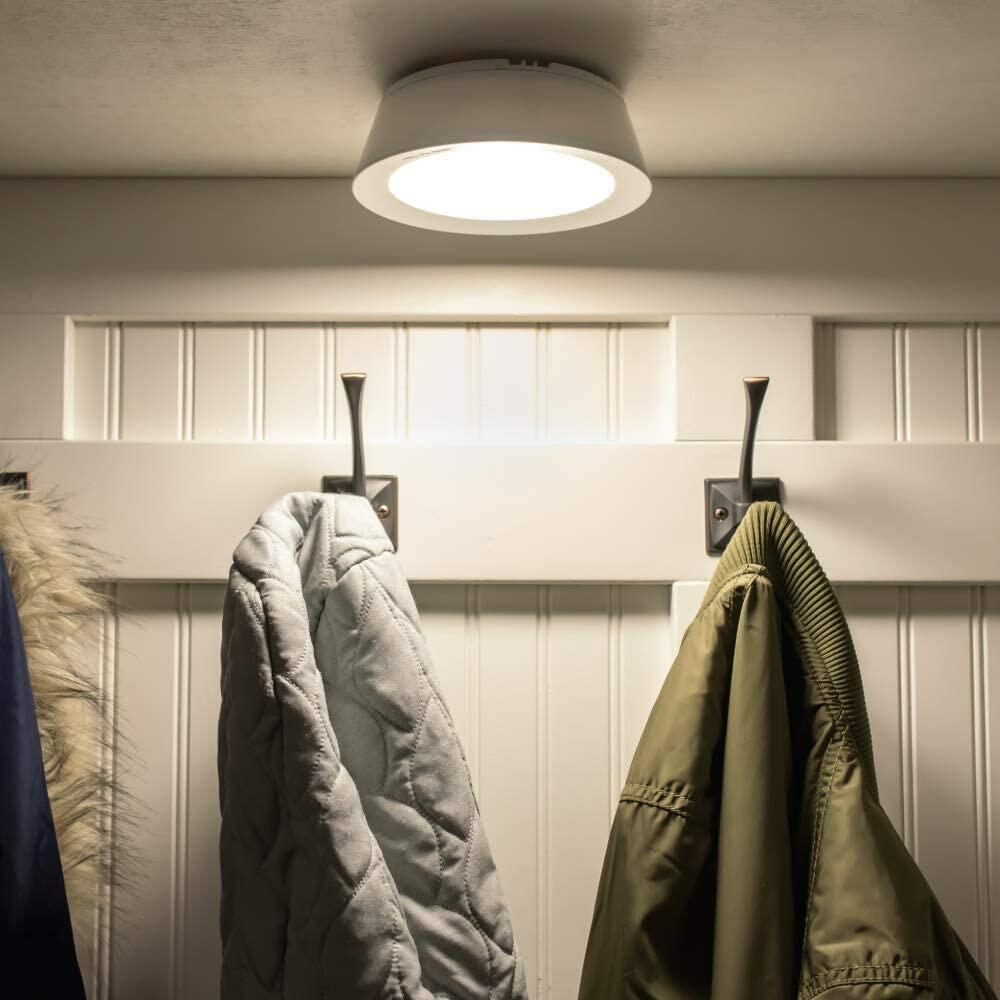 Beams 2pk LED Wireless Motion Sensing Ceiling Lights | White MB981