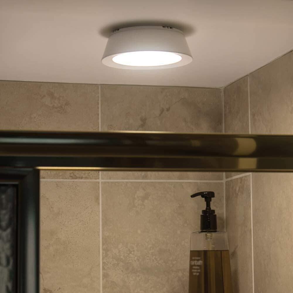 Beams 2pk LED Wireless Motion Sensing Ceiling Lights | White MB981