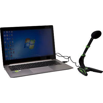 iLive IGMIC050GN Gaming Style Wired Microphones, Black/Green