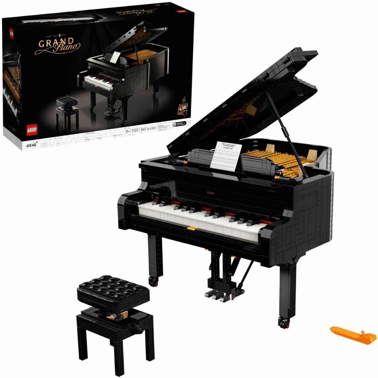 Lego 21323 Ideas #031 Grand Piano (Some Box Damage, See Pics)