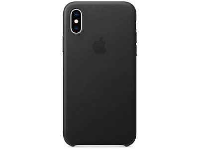 Iphone Xs Black Leather Case