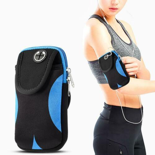 SimplyASP Tech Universal Pouch with Adjustable Sports Armband - Blue