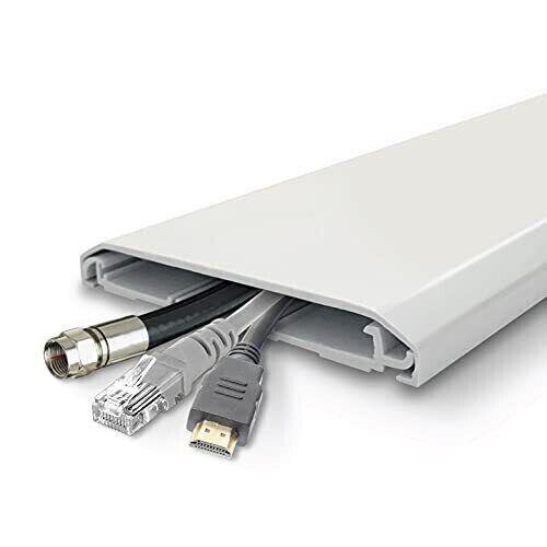 Wire Trak 18" On-Wall Low Profile Flat Screen TV Cord/Cable Wire Cover / Casing