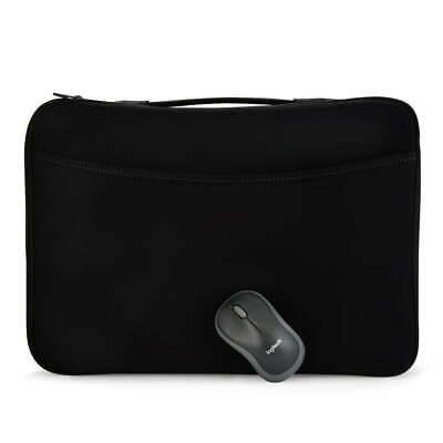 Logitech 16" Laptop Sleeve and M185 USB Receiver Wireless Mouse Bundle