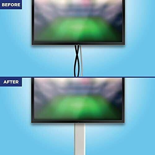 Wire Trak 18" On-Wall Low Profile Flat Screen TV Cord/Cable Wire Cover / Casing