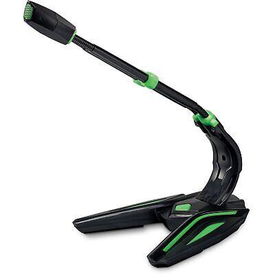 iLive IGMIC050GN Gaming Style Wired Microphones, Black/Green