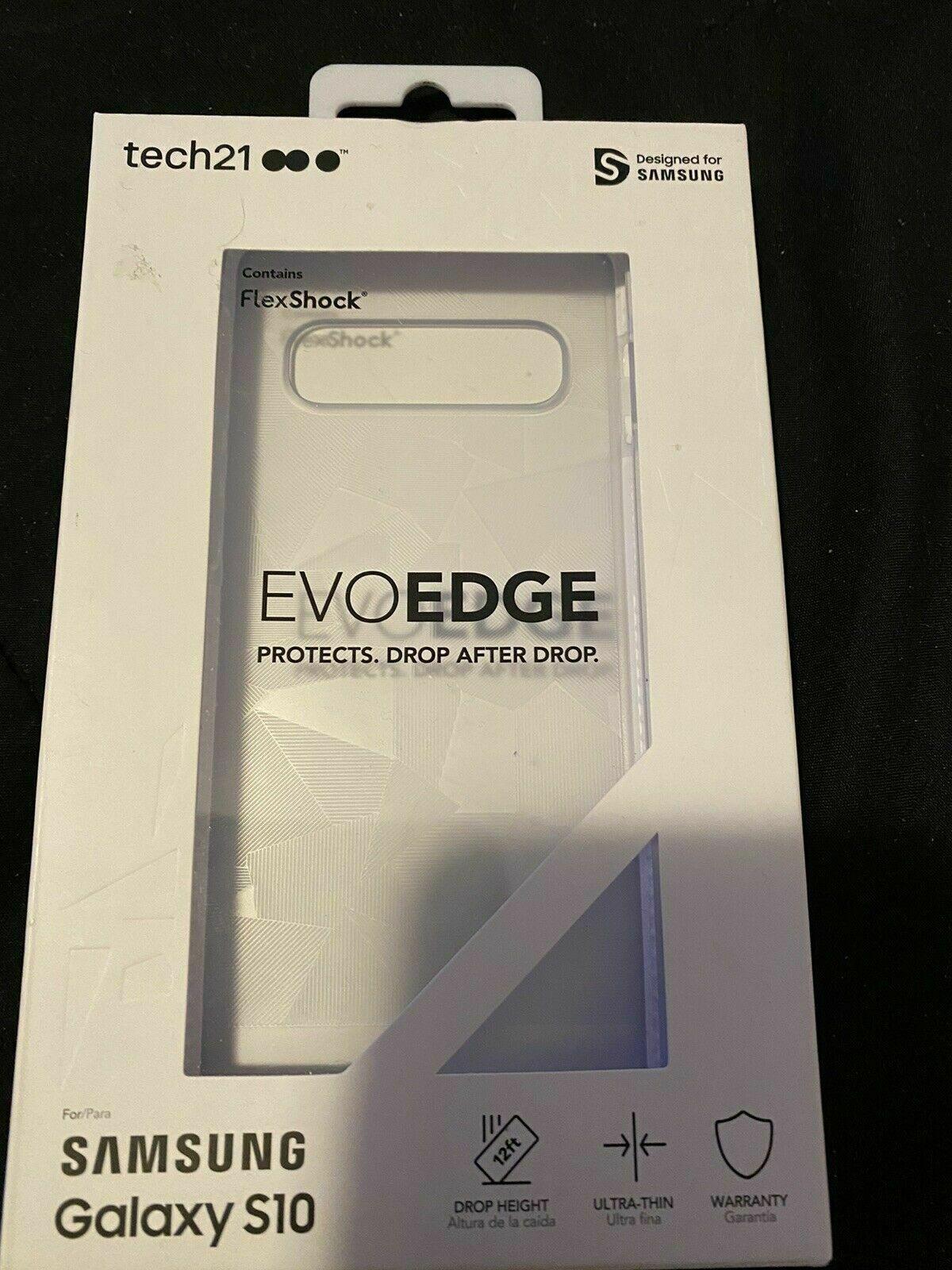 Tech21 T21-7041 Evo Edge for Samsung Galaxy S10- Clear/White GA - Raastadeals