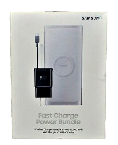 Samsung Fast Charge Power Bundle 10000mAh Portable Battery, Wall Charger, Cables