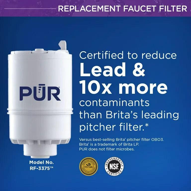 PUR RF3375 2 Pack Faucet Replacement Water Filters White #7557