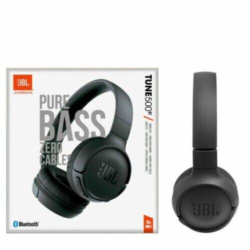 JBL TUNE 500BT On-Ear Wireless Bluetooth Headphones - Black