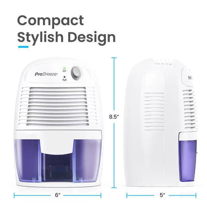 Pro Breeze Mini Dehumidifier 17 FL oz. up to 250 sq. feet - PB-02RT-US