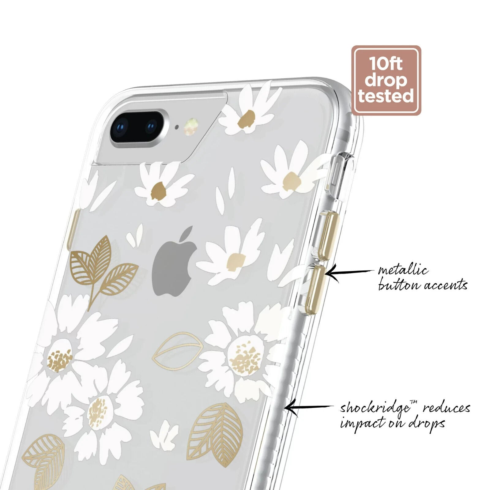 Protective and Pretty. made for iPhone 6/6s/7/8 plus.10ft Drop Tested