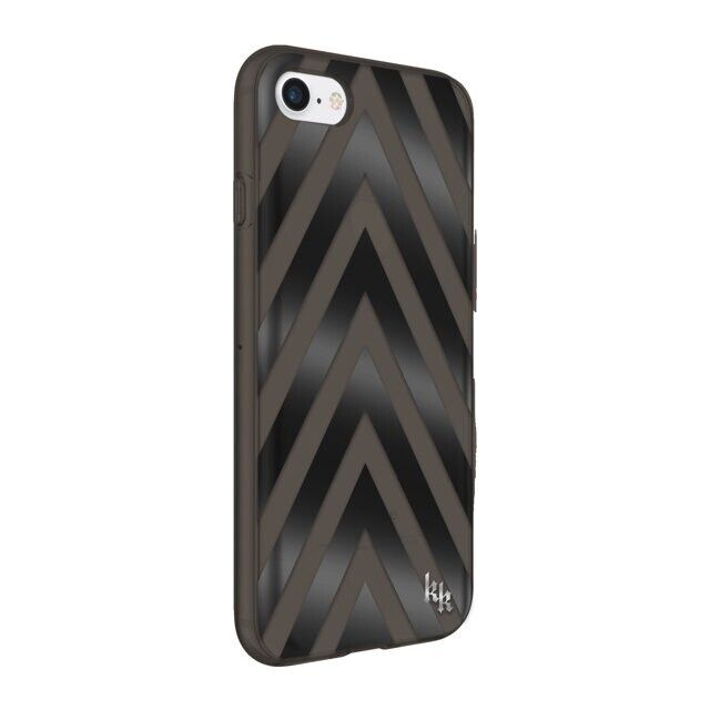 Kendall + Kylie Protective Printed Case for iPhone 8/7/6s/6, Chevron Black/Smoke