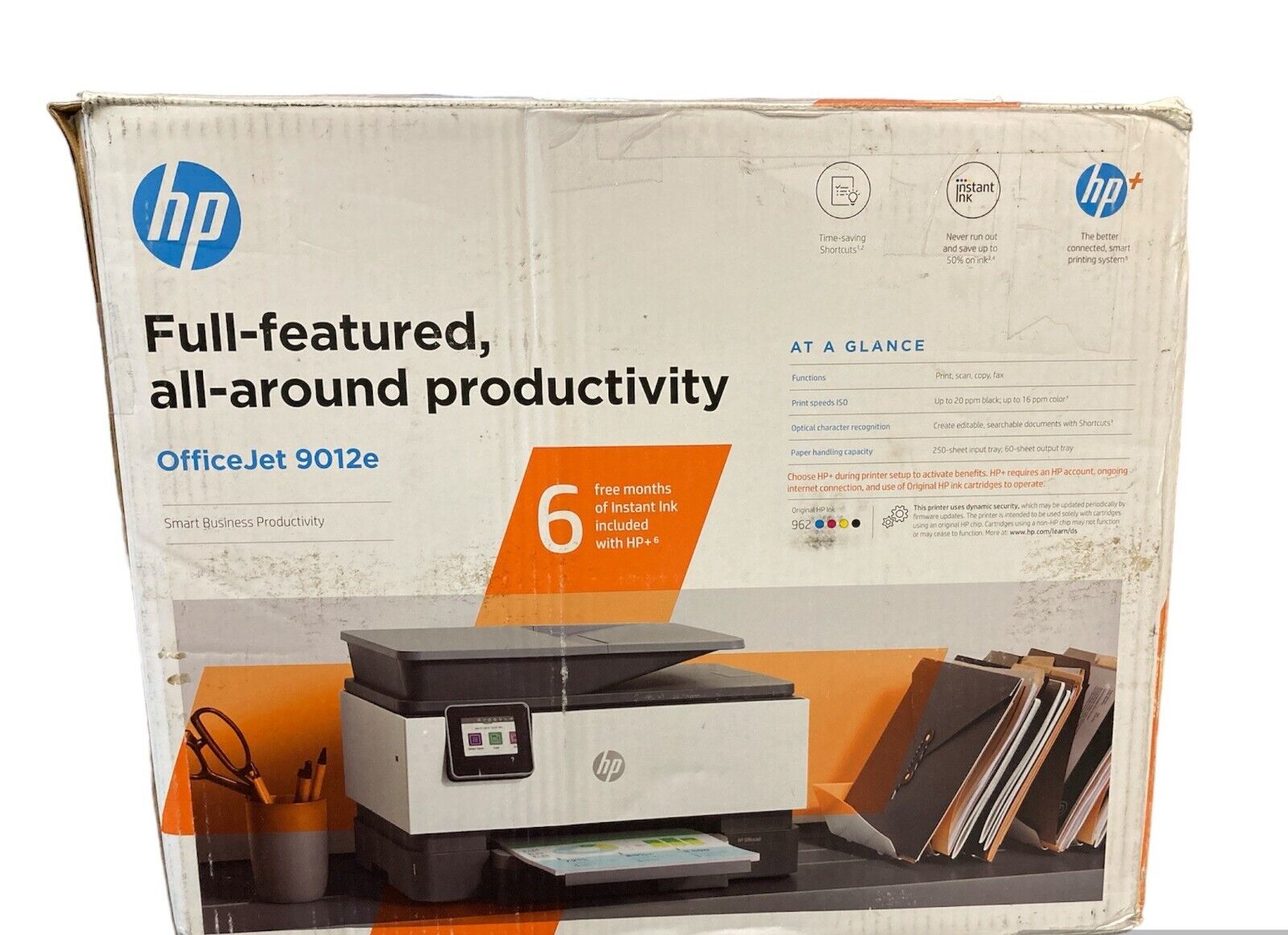 HP Officejet 9012e All-in-one Wireless Printer - Print, Scan, Copy, Fax