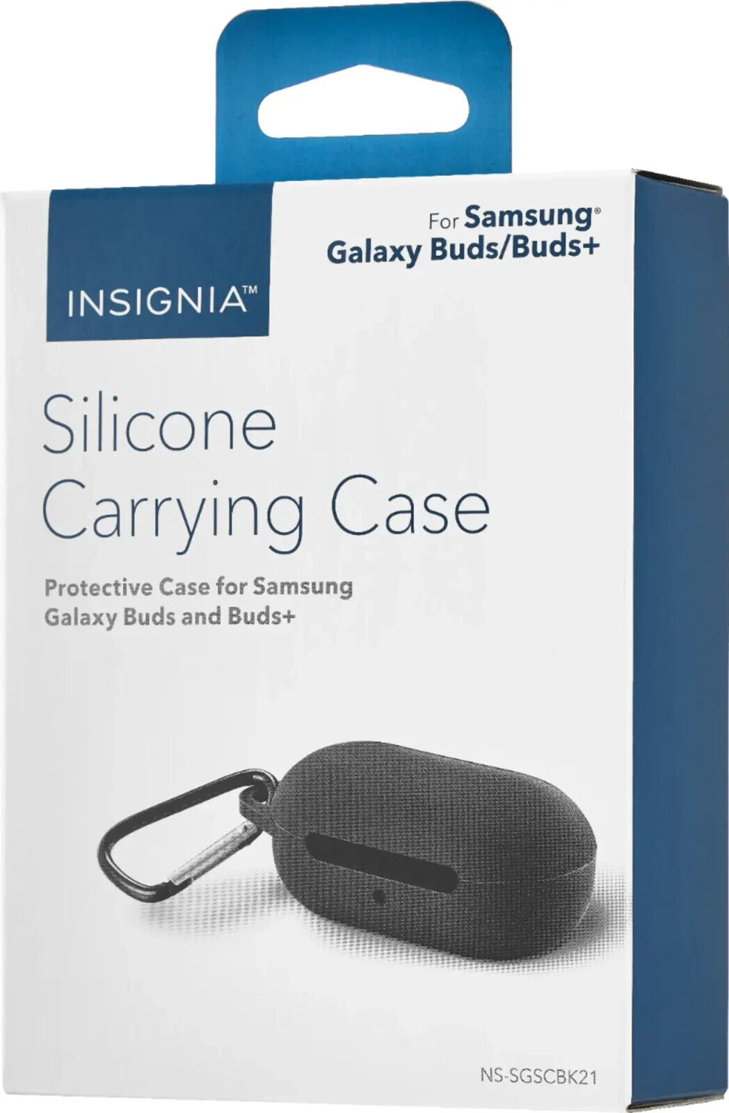 Insignia™ - Protective Case for Samsung Galaxy Buds/Galaxy Buds+ - Black