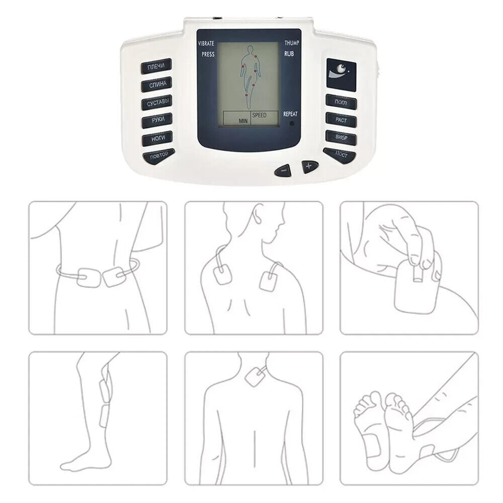 JR309 Electronic Pulse Massager Tens Ems Machine Electrical Nerve Muscle