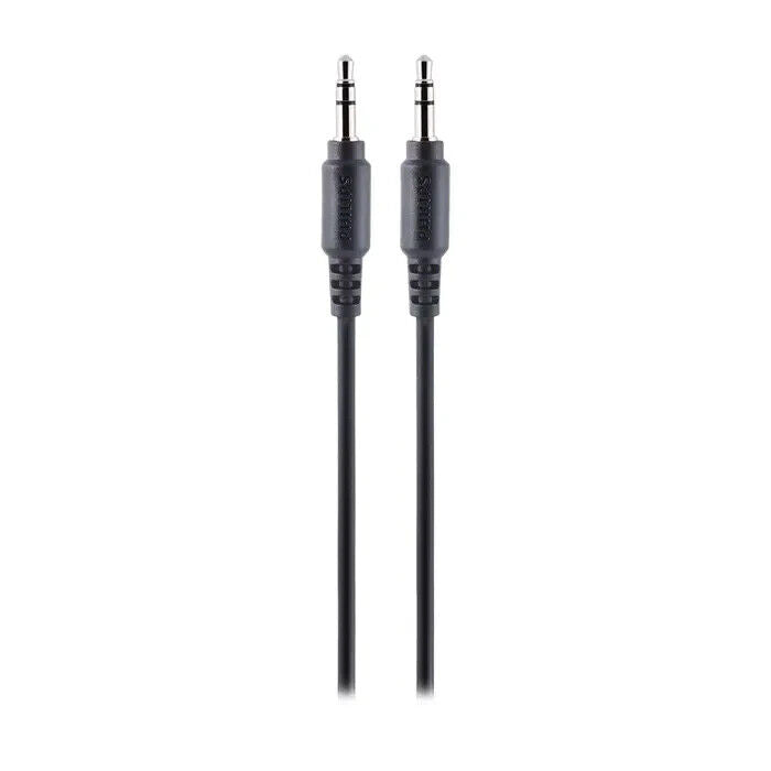 Philips 3.5mm Audio Cable 6ft / 1.8m, SWA9236B/27, Black, For All Brands - New