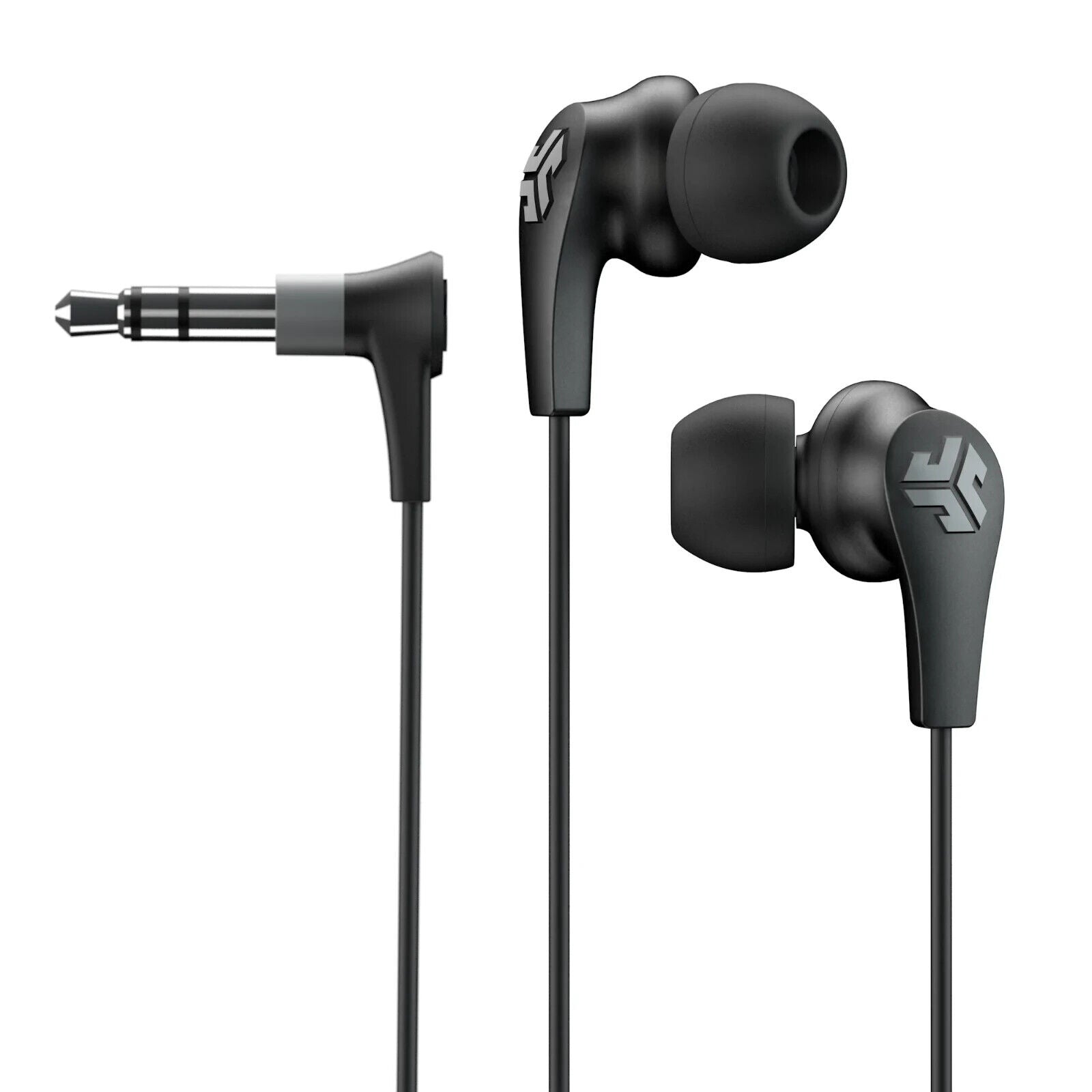 JLab JBuds 2 Signature Earbuds with 3.5 mm Headphone Jack in Black Pearl