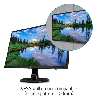 HP 24yh 23.8" IPS LED Full HD Monitor w/ Tilt Adjustment, Anti-glare & Mountable