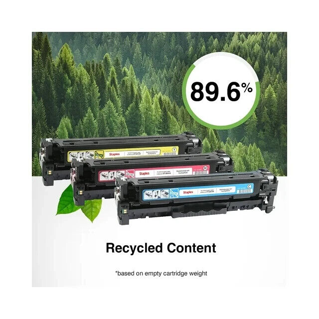 Staples Sustainable Toner Cartridge for HP 131A Cyan SEBM251CR