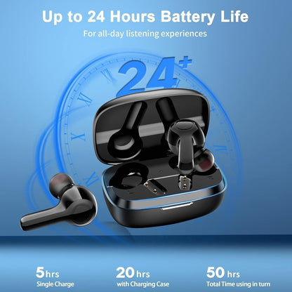 BRAND NEW SEALED! DBK01 True Wireless Earbuds TWS Bluetooth Headphones, Black