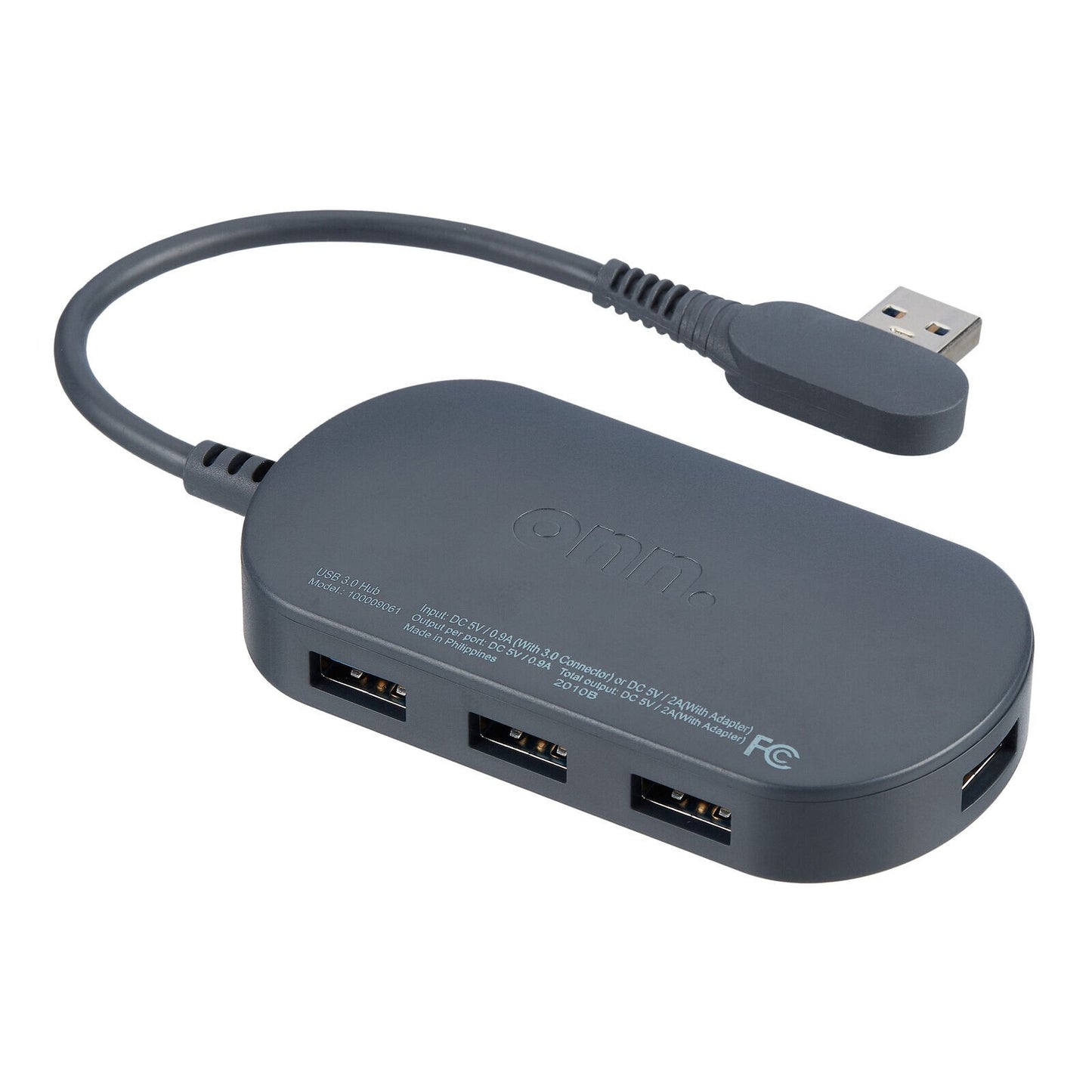 Surf Onn. Powered USB 3.0 Hub w/ 4 USB 3.0 Ports, Black