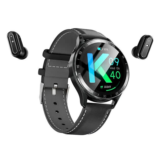 Wireless Smartwatch TWS in Ear Earbuds Stereo Call 1.39'' Touch Screen Round