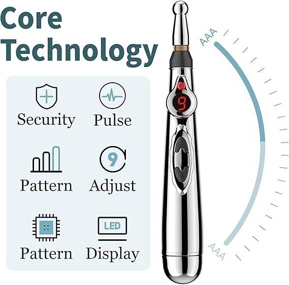 DF-618 Massager Pen- Comes with Pen and Different Tips- NO GEL