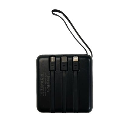 Raasta Branded Universal Portable Cell Phone Charger - 8 Pin / USB-C / Micro