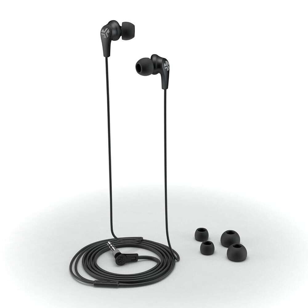 JLab JBuds 2 Signature Earbuds with 3.5 mm Headphone Jack in Black Pearl