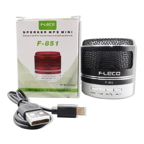 ORIGINAL BLUE FLECO Mini F-851 Wireless Musik Box Speaker Bluetooth F851 SP BT