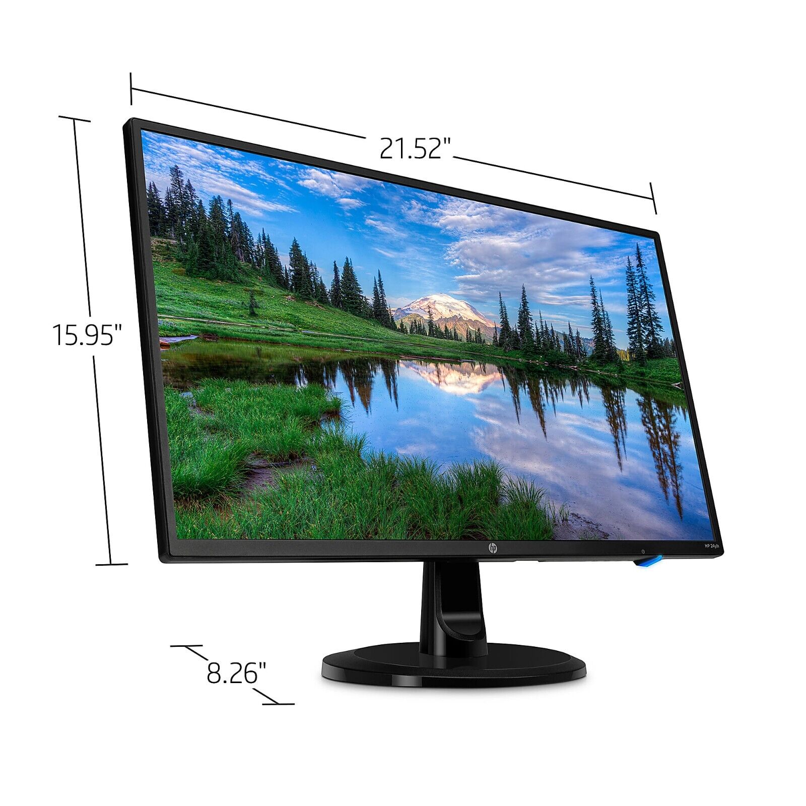 HP 24yh 23.8" IPS LED Full HD Monitor w/ Tilt Adjustment, Anti-glare & Mountable