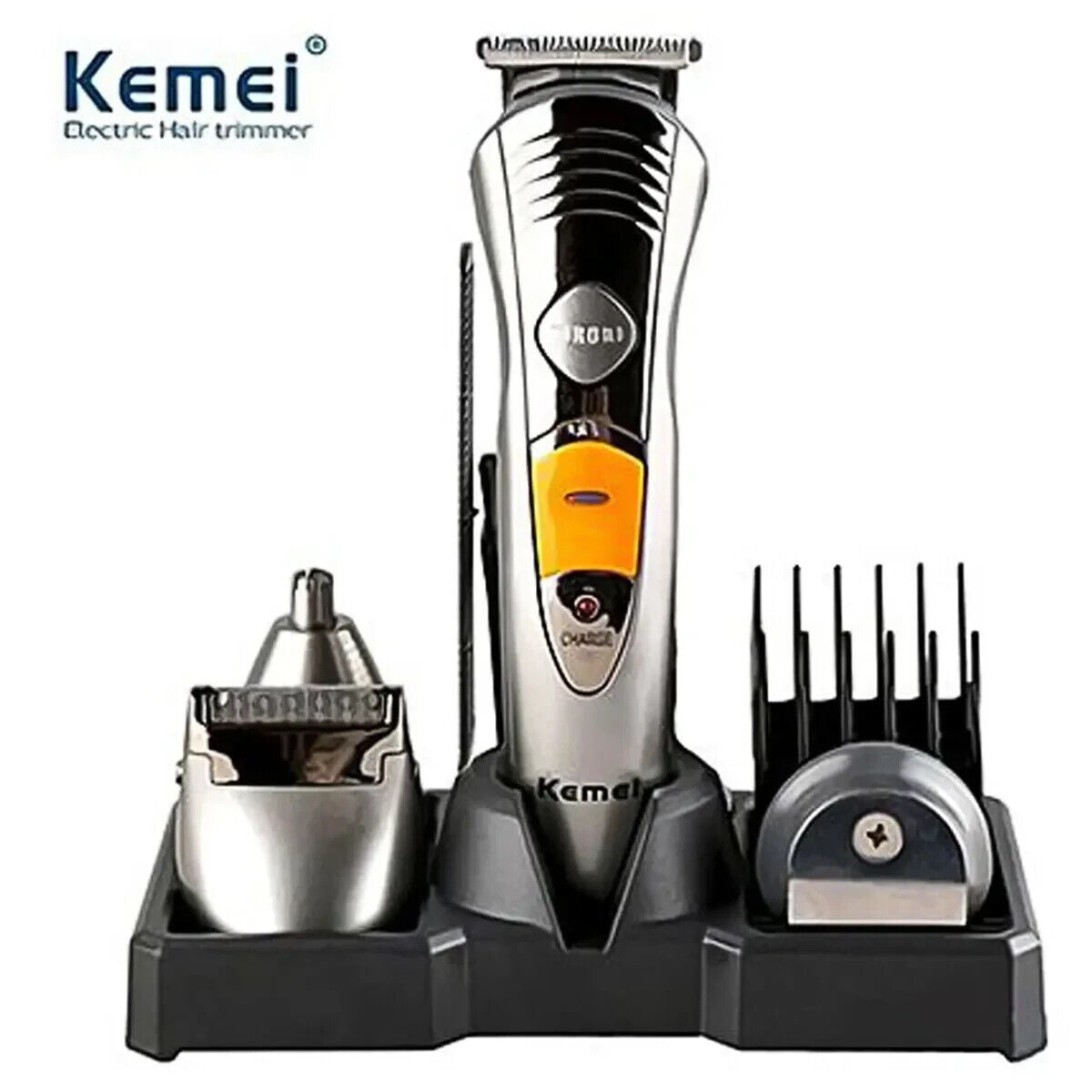 KEMEI KM-580A 7 in 1 Rechargeable Grooming Kit - Shaver, Nose, Beard, Trimmer