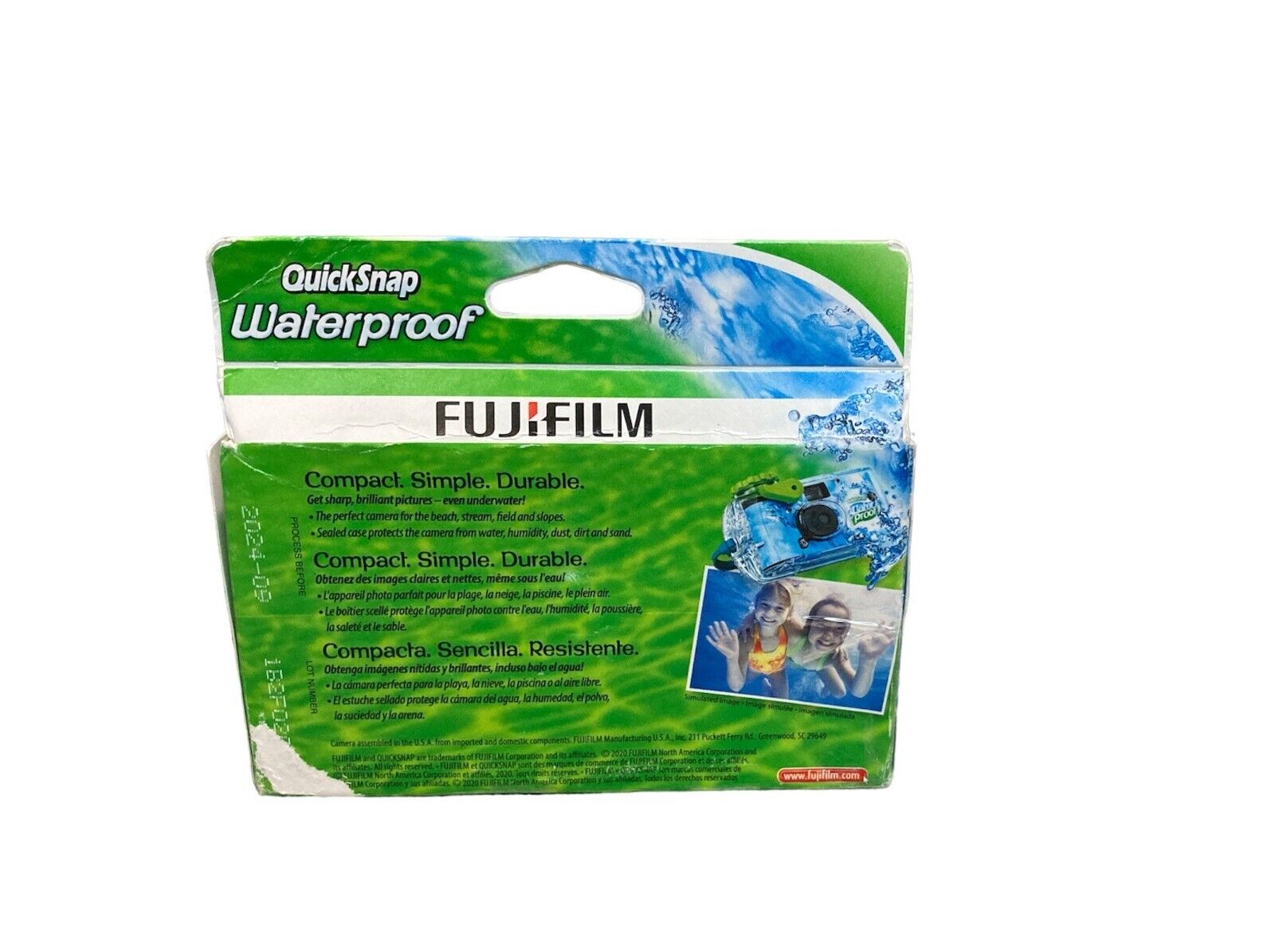 Fujifilm 1201407 Quick Snap Waterproof Disposable Camera 27 Exposures 04/2024