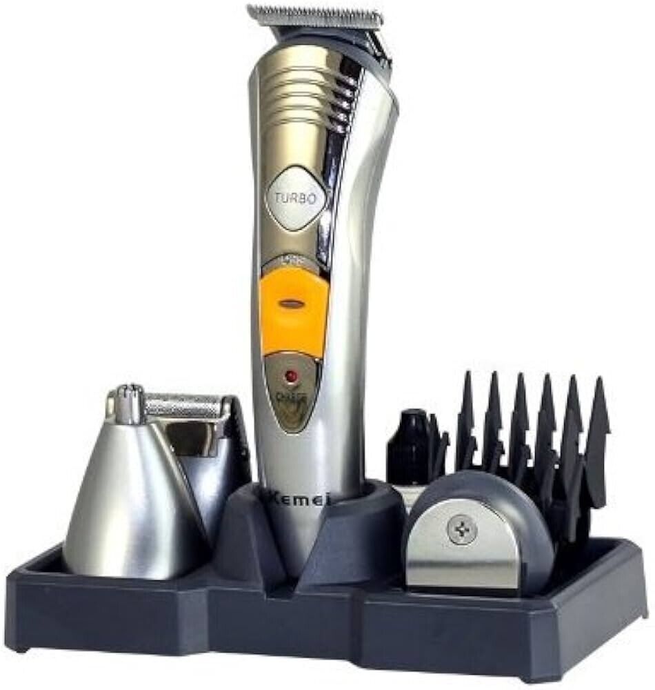 KEMEI KM-580A 7 in 1 Rechargeable Grooming Kit - Shaver, Nose, Beard, Trimmer