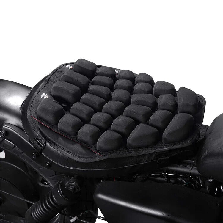 Iron Jias Black Padded Air-Pressure Motorcycle Seat Cushion | ZD001