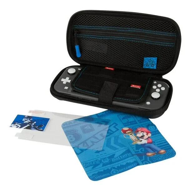 PowerA Protection Case Kit for Nintendo Switch Lite, Blue Mario Kart READ