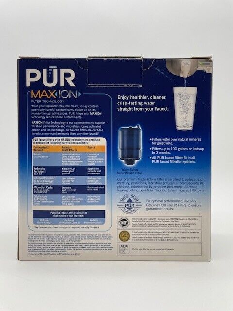 PUR MAXION Faucet Water Filtration System, Champagne, Model PFM360F