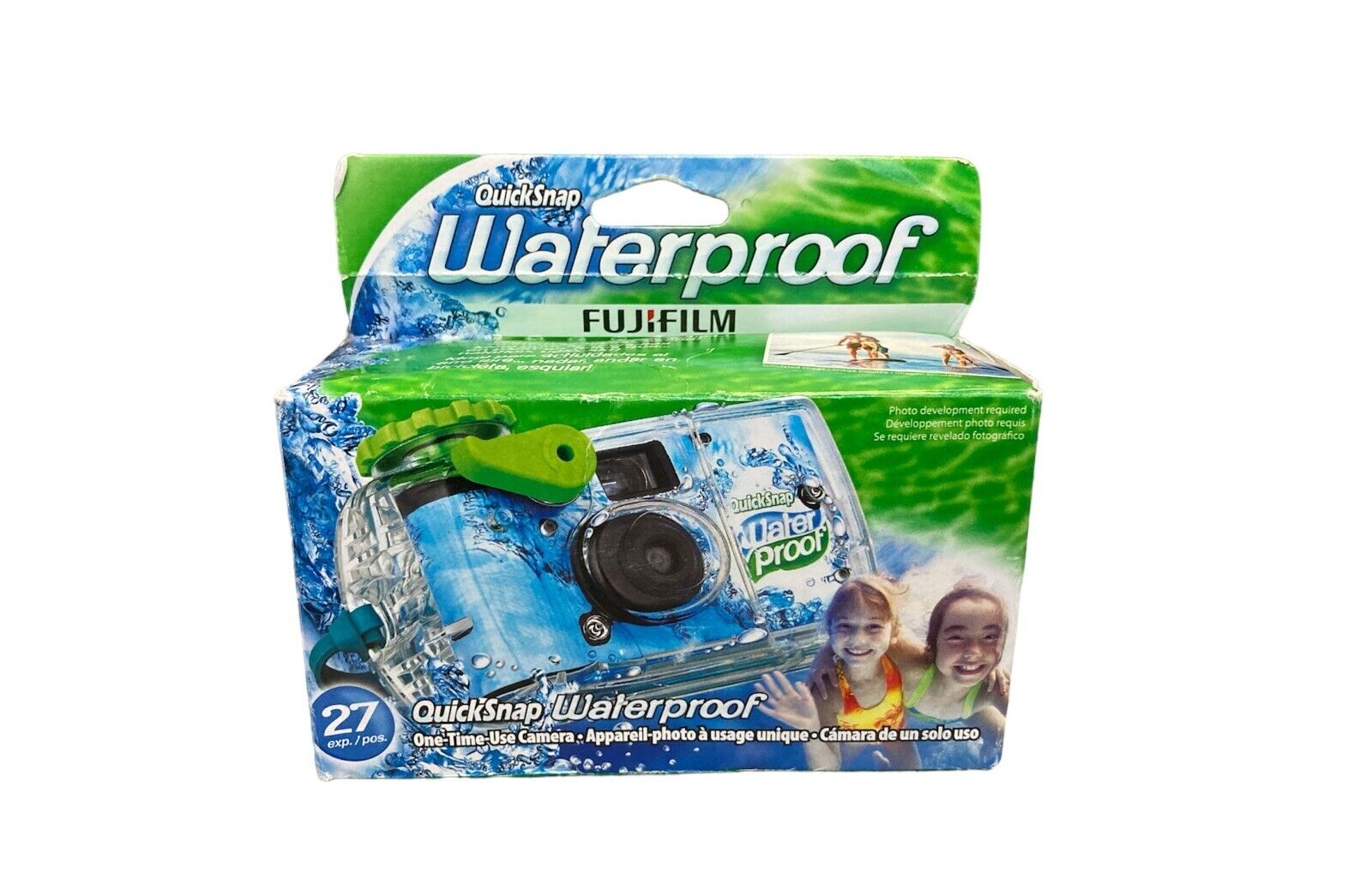 Fujifilm 01201407 Quick Snap Waterproof Disposable Camera w 27 Exposures 09/2024