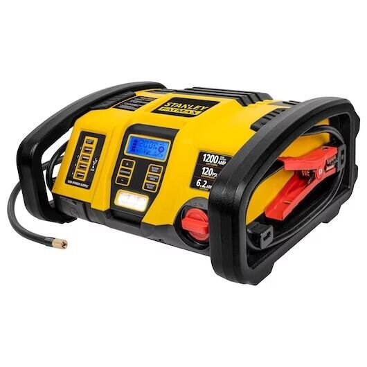 Stanley Fatmax Power Station 12V Jump Starter USB Charger Air Pump 1200 Peak Amp