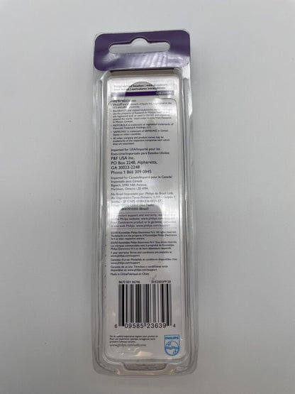 Philips Bass Sound SHE2005 Earbud Headset w/ Mic, Purple, NEW - SEE NOTES