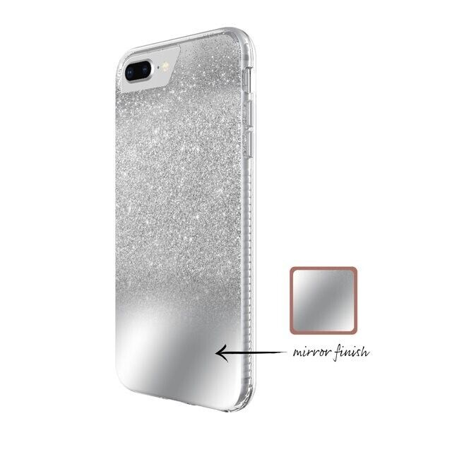 iPhone protector, 6/6s/7/8 Plus,  Mirror Ombre Glitter, PROTECTIVE AND PRETTY