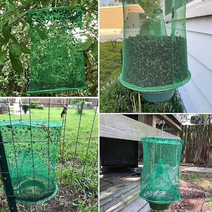 Ranch Hanging Catcher Cage - Insect Catcher For Indoor And Outdoor Use