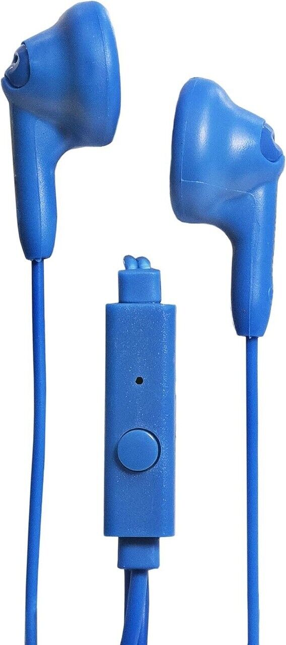 Magnavox Snug Fit+ Smooth Bass Handsfree Earphones w/ Mic & Control, Blue - NEW