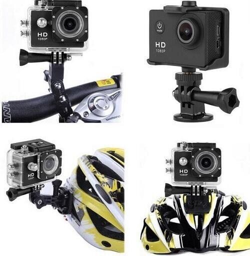 1080p HD Sports Cam Action Camera Wide Angle Lens Waterproof 30m Loop Recording