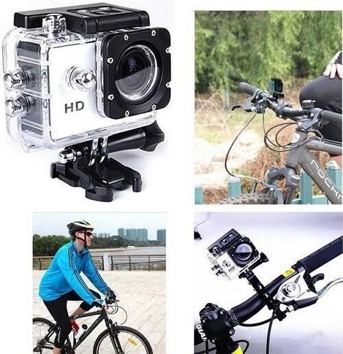 1080p HD Sports Cam Action Camera Wide Angle Lens Waterproof 30m Loop Recording