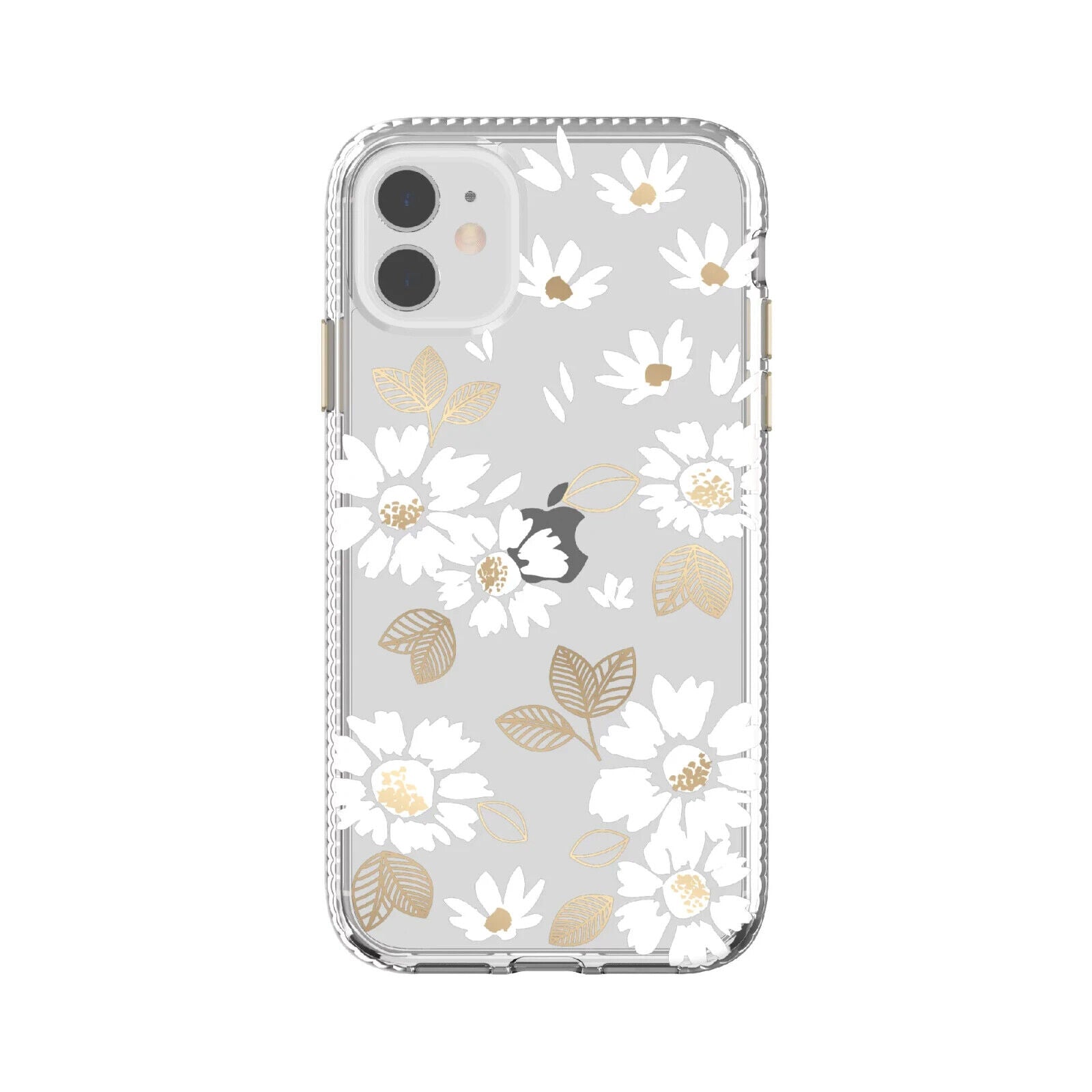 Clear White Floral Phone Case for iPhone 11 & iPhone XR